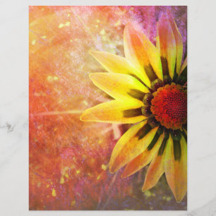 Autumn Gazania Scrapbook Paper
