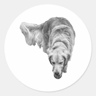 Autumn Gaze Classic Round Sticker