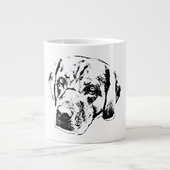 Autumn Gaze, Loyal Heart Large Coffee Mug (Front)