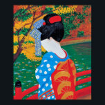 Autumn Geisha Print<br><div class="desc">Painting motif of a coloful little Geisha by Lisa Lorenz</div>