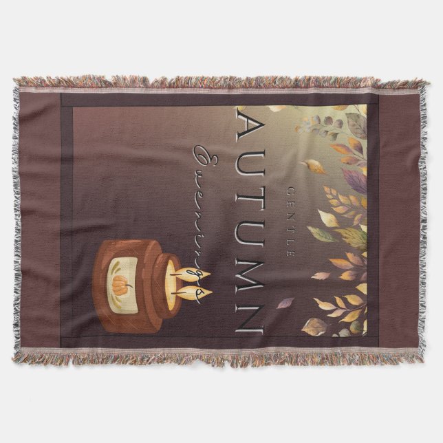 Autumn Gentle Evenings Blanket – Cosy Fall Home (Front)