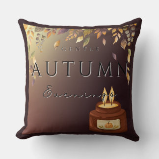 Autumn Gentle Evenings Pillow–Cosy Fall Home Cushion