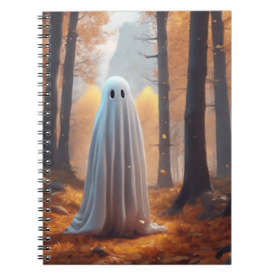 Autumn Ghost Spiral Photo Notebook