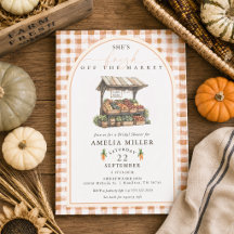 Autumn Gingham Fresh Off The Market Bridal Shower