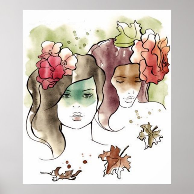Autumn Girls Poster (Front)