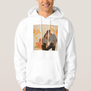 Autumn Glow: Embrace Under the Ginkgo Trees Hoodie