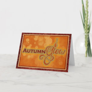 Autumn Glow Fall Season Greeting Card