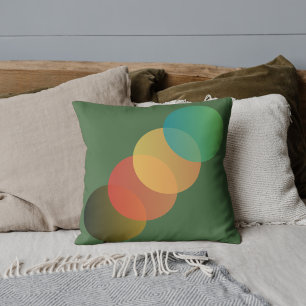 Autumn Glow Geometric Cushion