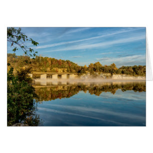Autumn Glow Lake Springfield Greeting Card