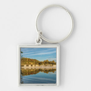 Autumn Glow Lake Springfield Key Ring