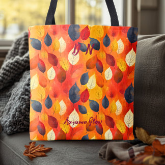 Autumn Glow Tote with Warm Fall Colours Bag
