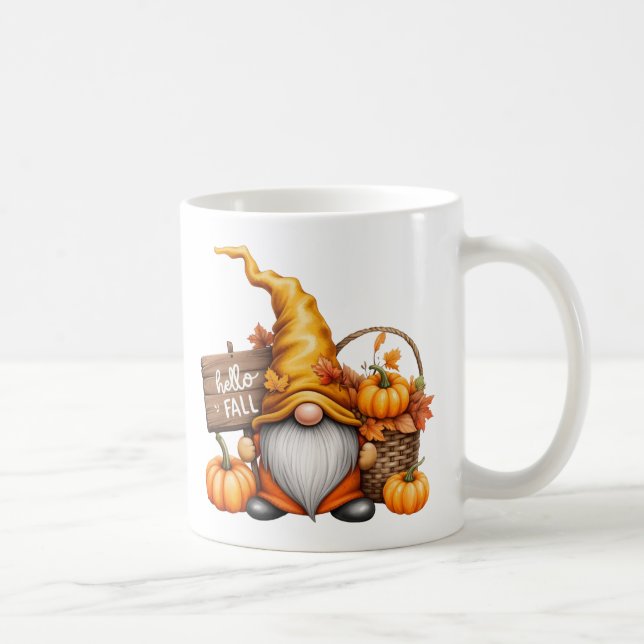 Autumn Gnome Coffee Mug (Right)