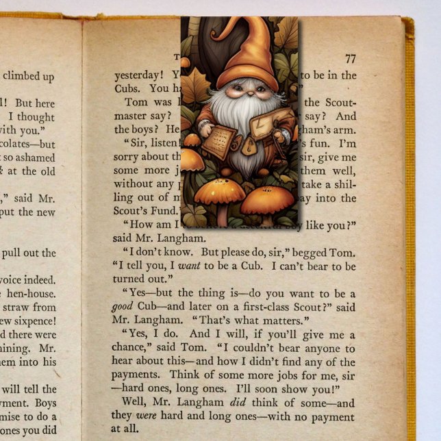 Autumn Gnome Folding Bookmarks Bookmarkers Business Card (Creator Uploaded)