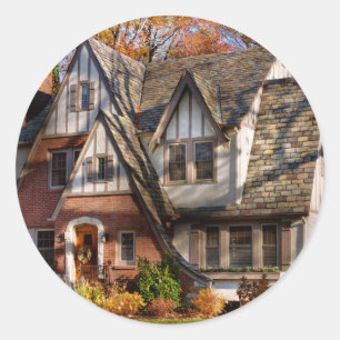 Autumn - Gnome home Classic Round Sticker