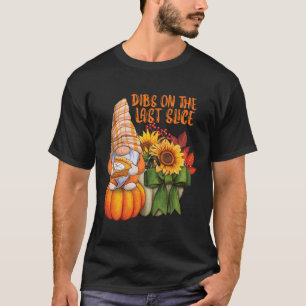 Autumn Gnome Loves Pumpkin Pie Dessert And Fall Fo T-Shirt