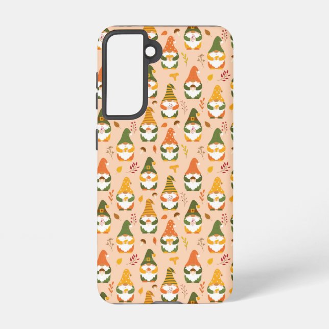 Autumn Gnomes in the Forest Pattern Samsung Galaxy S21 Case (Back)
