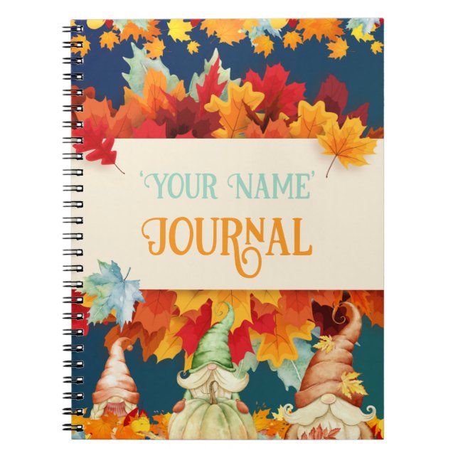 Autumn Gnomes Notebook (Front)