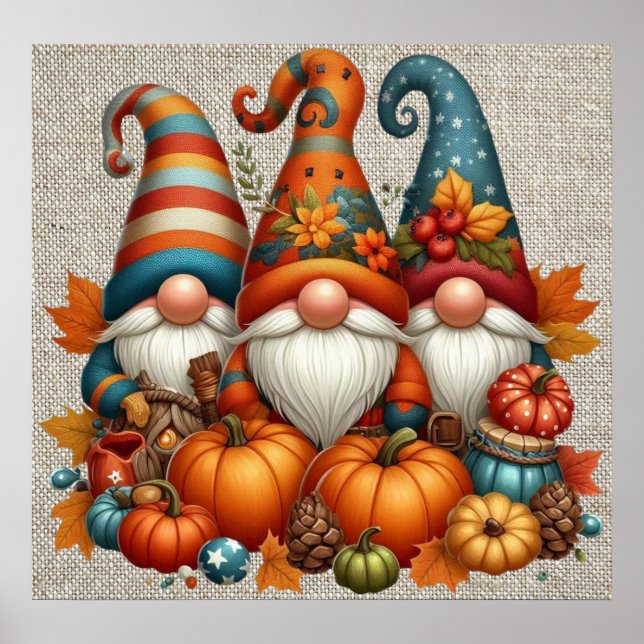 Autumn Gnomes Poster (Front)