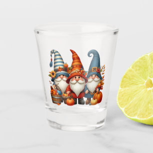 Autumn Gnomes Shot Glass