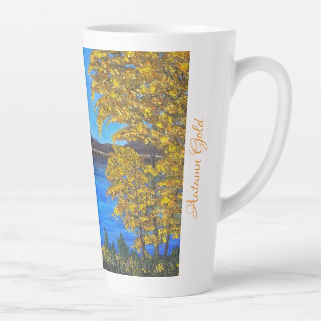 Autumn Gold Latte Mug (Right)
