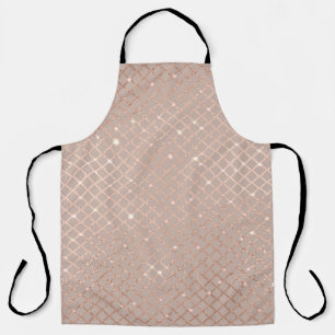 Autumn Gold Leaves: Floral Pattern Apron