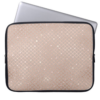 Autumn Gold Leaves: Floral Pattern Laptop Sleeve