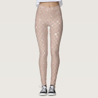 Autumn Gold Leaves: Floral Pattern Leggings