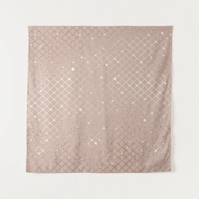 Autumn Gold Leaves: Floral Pattern Tapestry (Front)