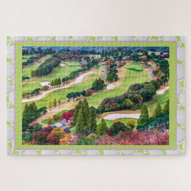 Autumn Golf Course & Ball Jigsaw Puzzle (Horizontal)