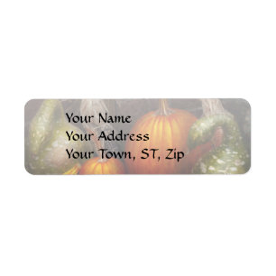 Autumn - Gourd - Family get together Return Address Label