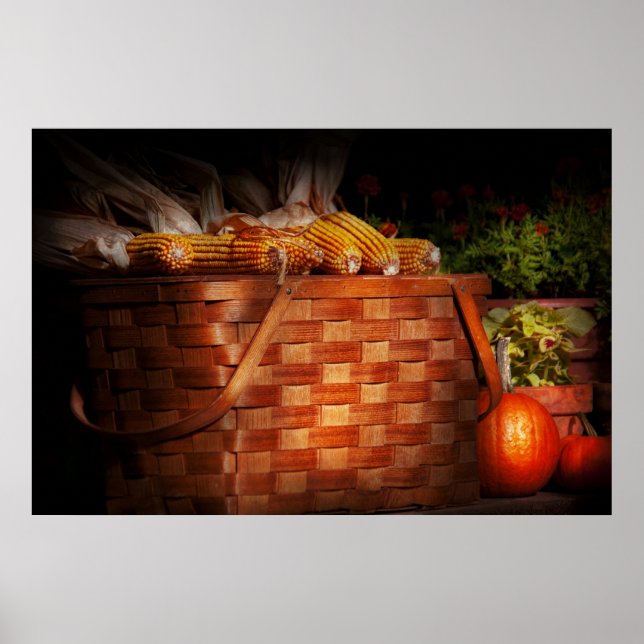 Autumn - Gourd - Fresh corn Poster (Front)