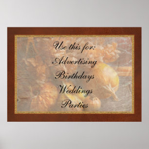 Autumn - Gourd - Still life with Gourds Poster