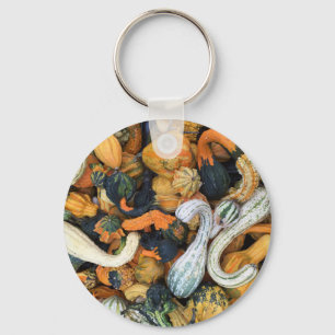 Autumn Gourds Key Ring