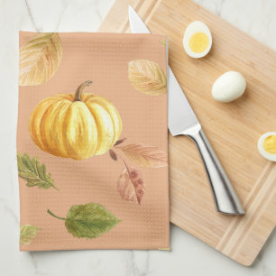 Autumn Gourds Tea Towel