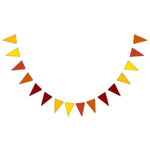 Autumn Gradient Theme Triangular Bunting
