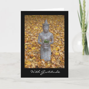 Autumn Gratitude Card - with border