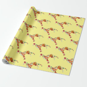 Autumn Great Dane Wrapping Paper