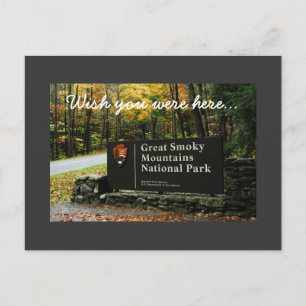 Autumn Great Smoky Mountains - Wish you were here Postcard