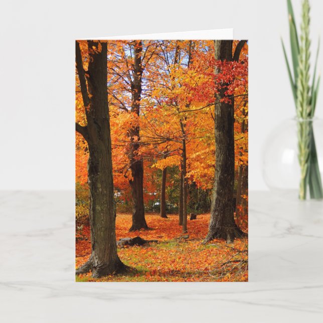 Autumn Greetings Card (Front)
