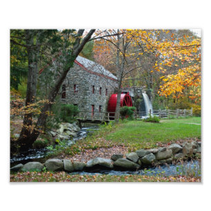 Autumn Grist Mill Photo Print