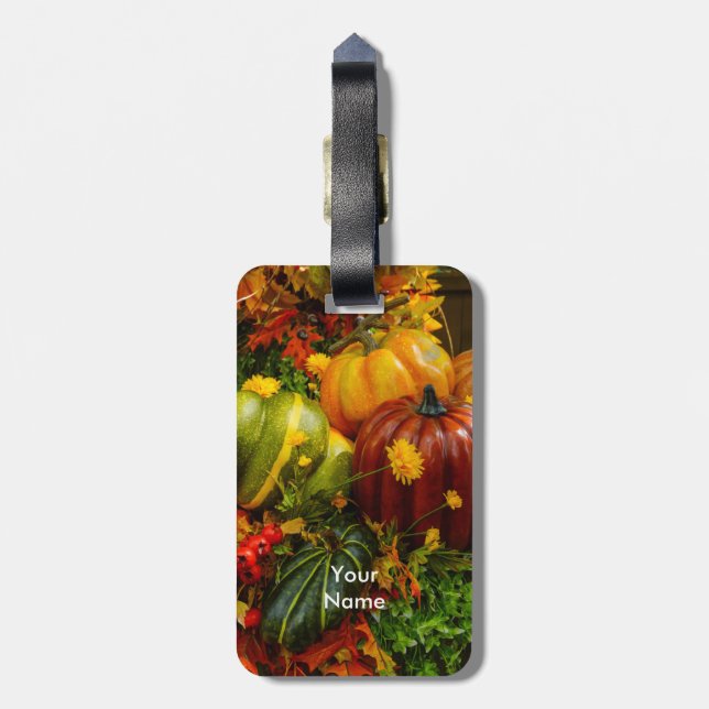 Autumn Grouping Luggage Tag (Back Vertical)