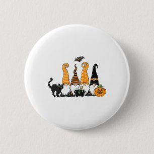 Autumn Halloween Gnomes Cute Autumn Pumpkin Fall H 6 Cm Round Badge