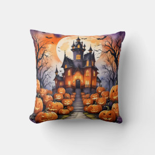 Autumn Halloween Modern Pumpkin Collection Cushion