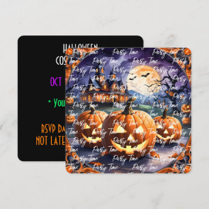 Autumn Halloween Popular Pumpkin Collection Invitation