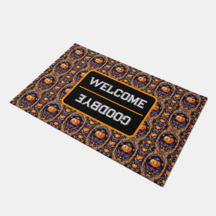 Autumn Halloween Trendy Pumpkin Collection Doormat