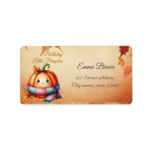Autumn Hallowen Moon Bat Ghost Label