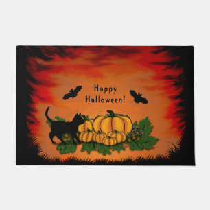 Autumn, Happy Halloween! Doormat