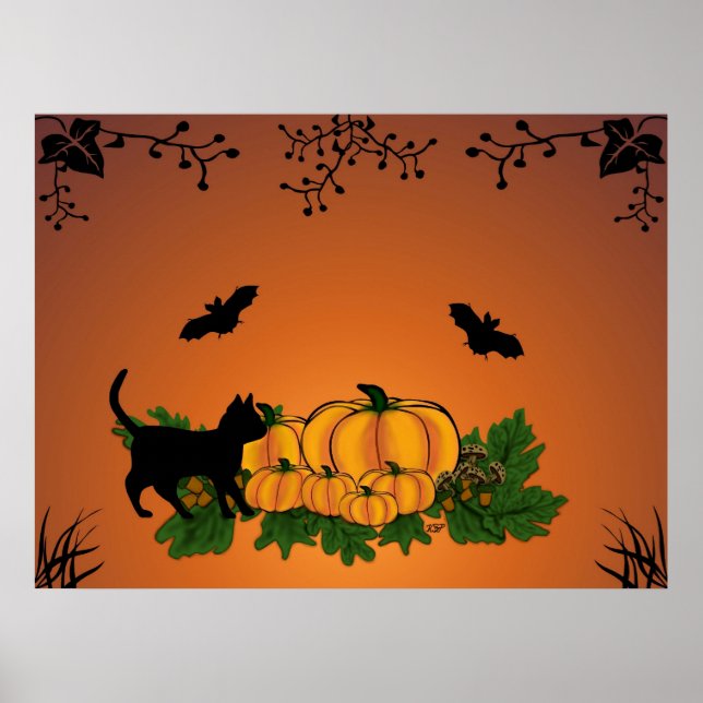 autumn, Happy Halloween ! Poster (Front)