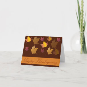 Autumn Happy Thanksgiving Holiday Card