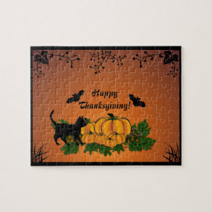Autumn, Happy Thanksgiving! Jigsaw Puzzle